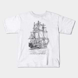 Sailing Ship Kids T-Shirt